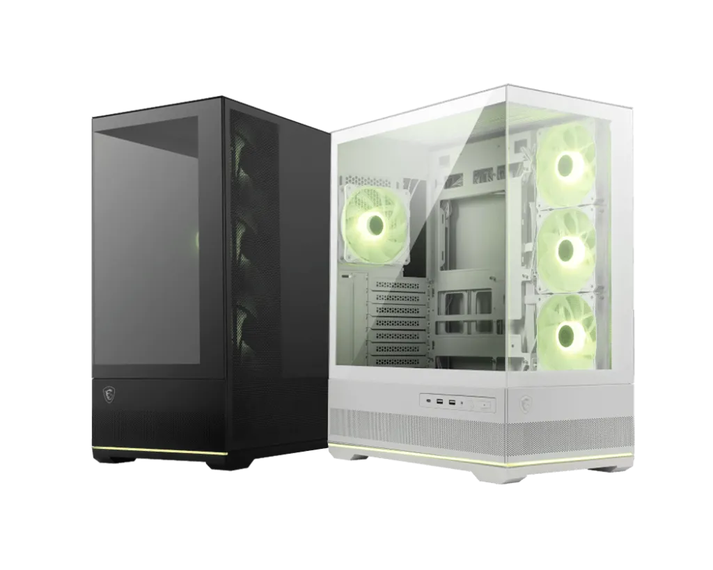 Компьютерный корпус MSI MAG PANO 110R PZ WHITE ATX/mATX/mITX, Back connect:ATX/mATX Type-C White