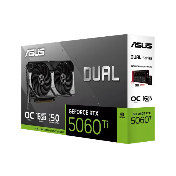 Видеокарта ASUS Dual GeForce RTX 5060 Ti 16GB GDDR7 OC Edition — фото 9