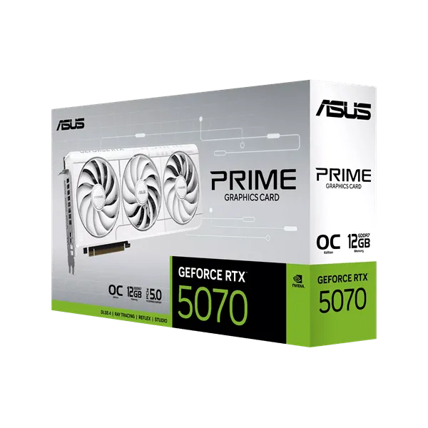 Видеокарта ASUS GeForce RTX 5070 12Gb PRIME OC GDDR7 192-bit 1xHDMI 3xDP PRIME-RTX5070-O12G-WHITE — фото 10