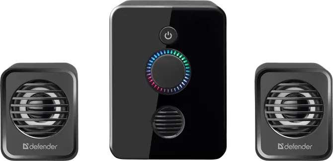 Активная акустическая 2.1 система Defender V12. Питание от USB. Светодиодная подсветка. — фото 3