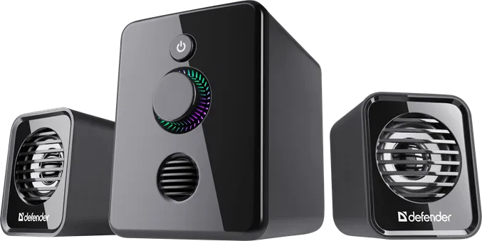 Активная акустическая 2.1 система Defender V12. Питание от USB. Светодиодная подсветка. — фото 2