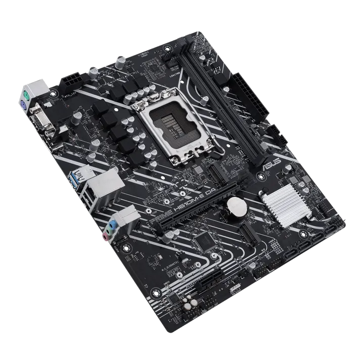 Материнская плата ASUS PRIME  H610M-E D4-CSM, LGA1700 2xDDR4 4xSATA3 2xM.2 1xD-Sub 1xHDMI 1xDP mATX — фото 4