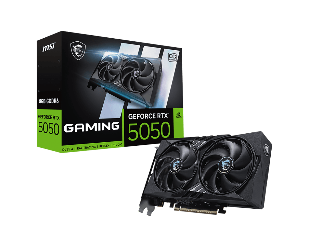 Видеокарта MSI GeForce RTX 5050 8G GAMING OC, 8G GDDR6 128bit 1xHDMI 3xDP G5050-8GC