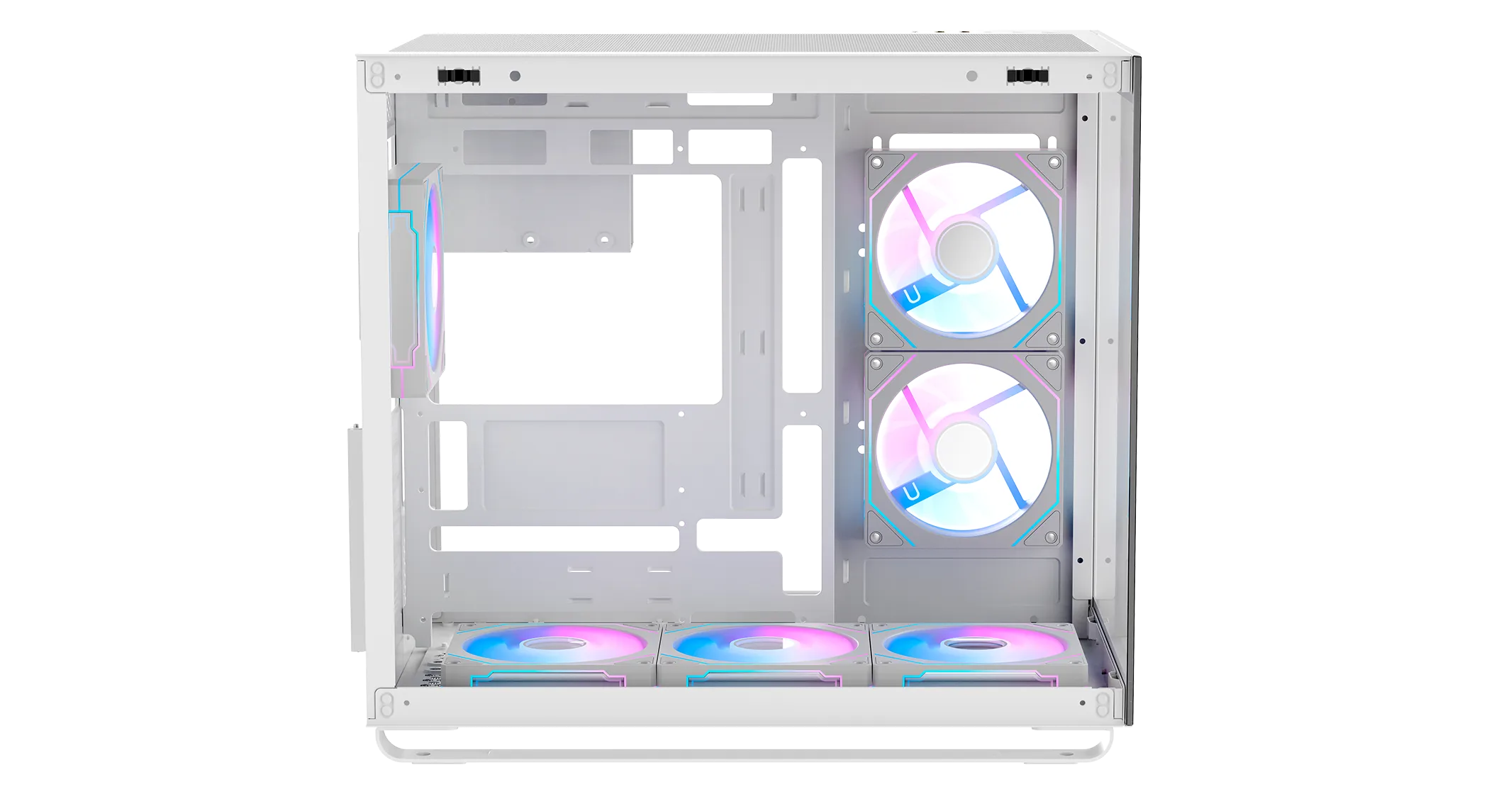 Корпус Ocypus Iota C70 WH ARGB ATX/mATX/mITX 2xUSB, Type-C, Белый, Iota-C70-WHD600XX-GL — фото 5