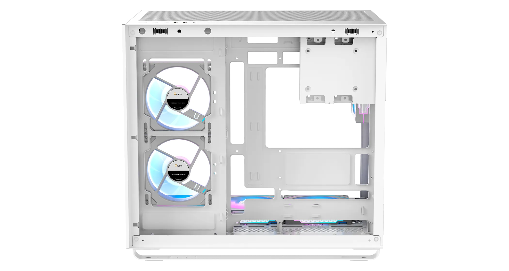 Корпус Ocypus Iota C70 WH ARGB ATX/mATX/mITX 2xUSB, Type-C, Белый, Iota-C70-WHD600XX-GL — фото 6