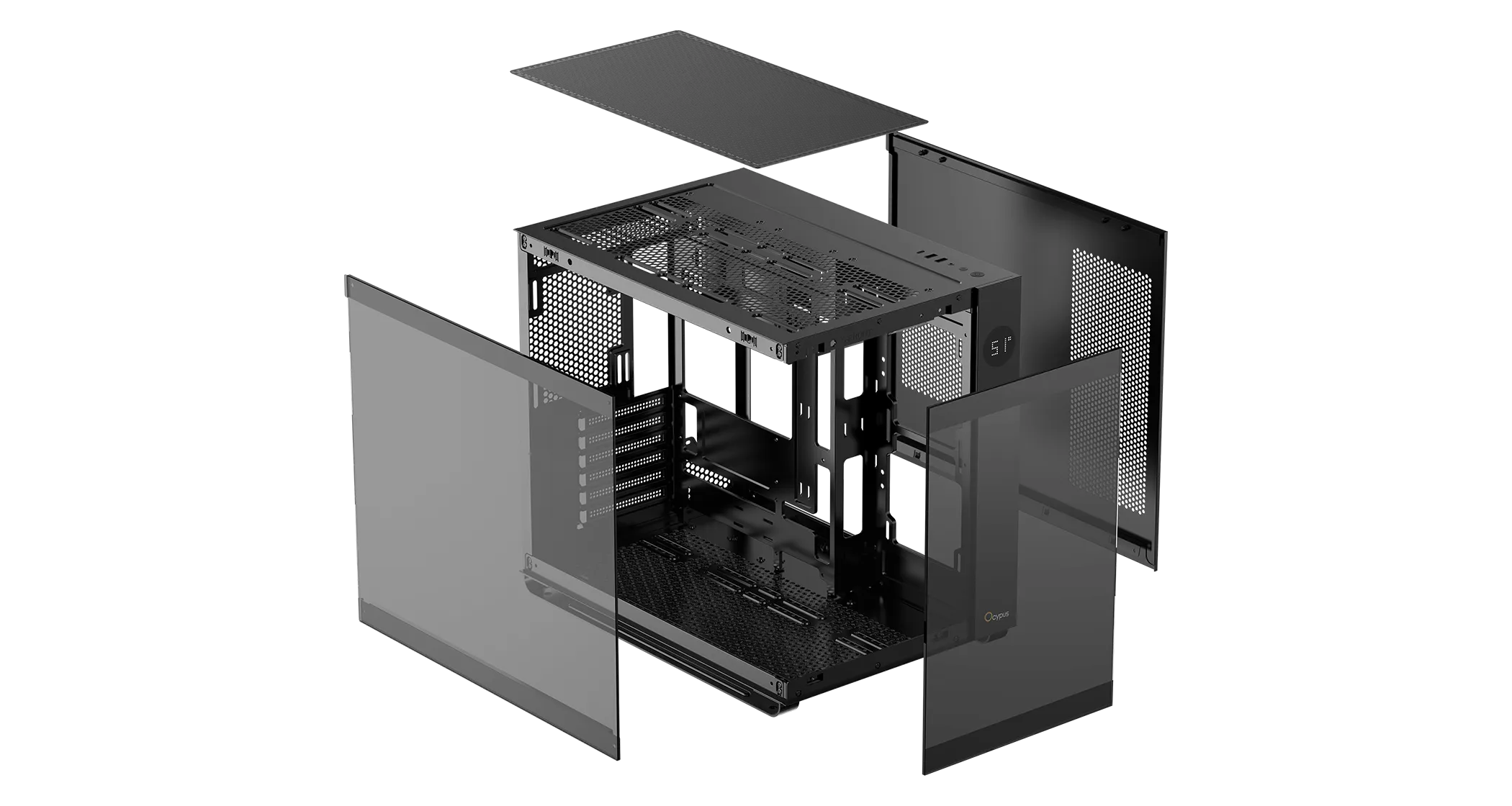 Корпус Ocypus Iota C70 BK ARGB ATX/mATX/mITX 2xUSB, Type-C, Черный, Iota-C70-BKD600XX-GL — фото 7