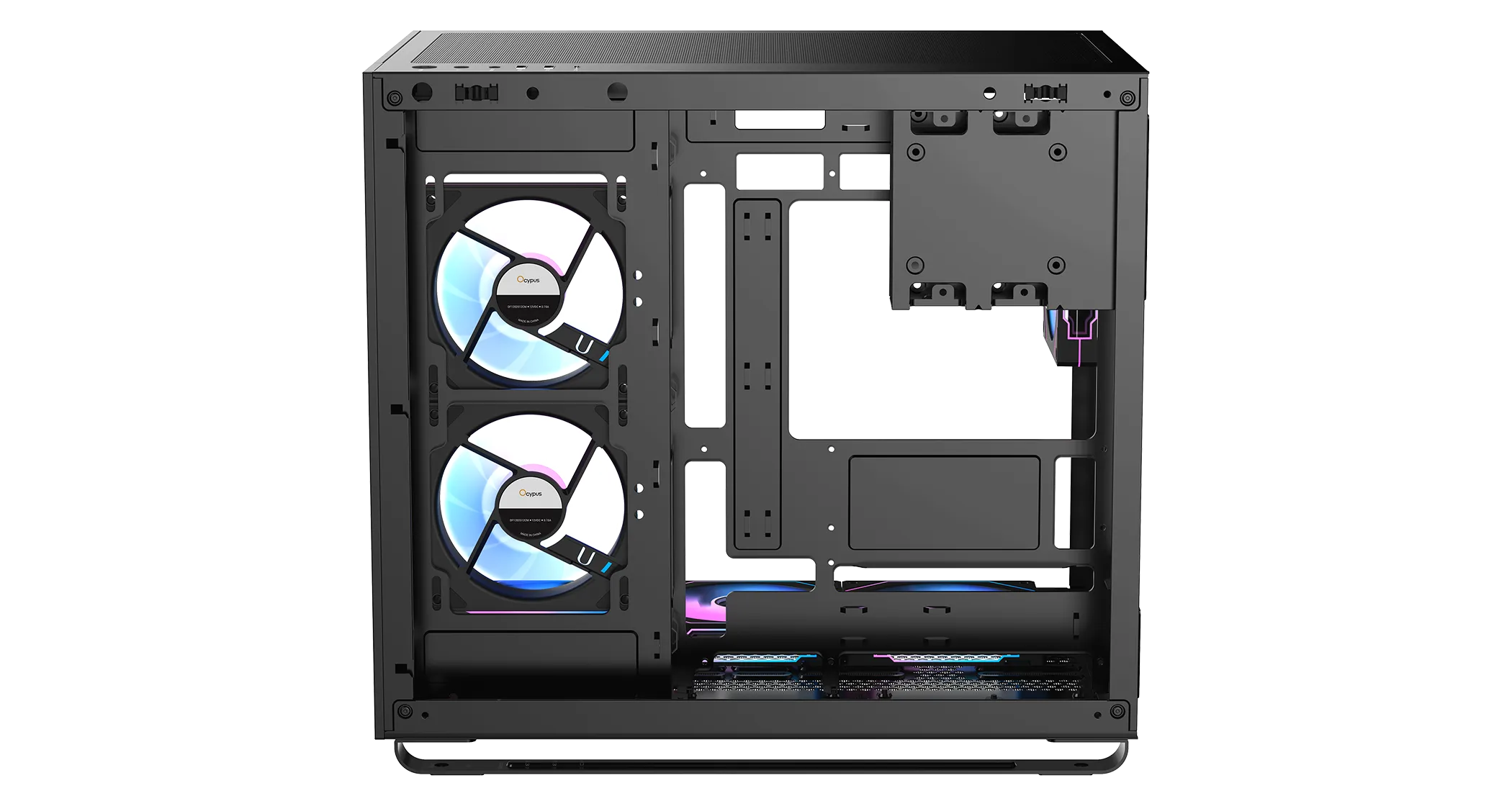 Корпус Ocypus Iota C70 BK ARGB ATX/mATX/mITX 2xUSB, Type-C, Черный, Iota-C70-BKD600XX-GL — фото 6