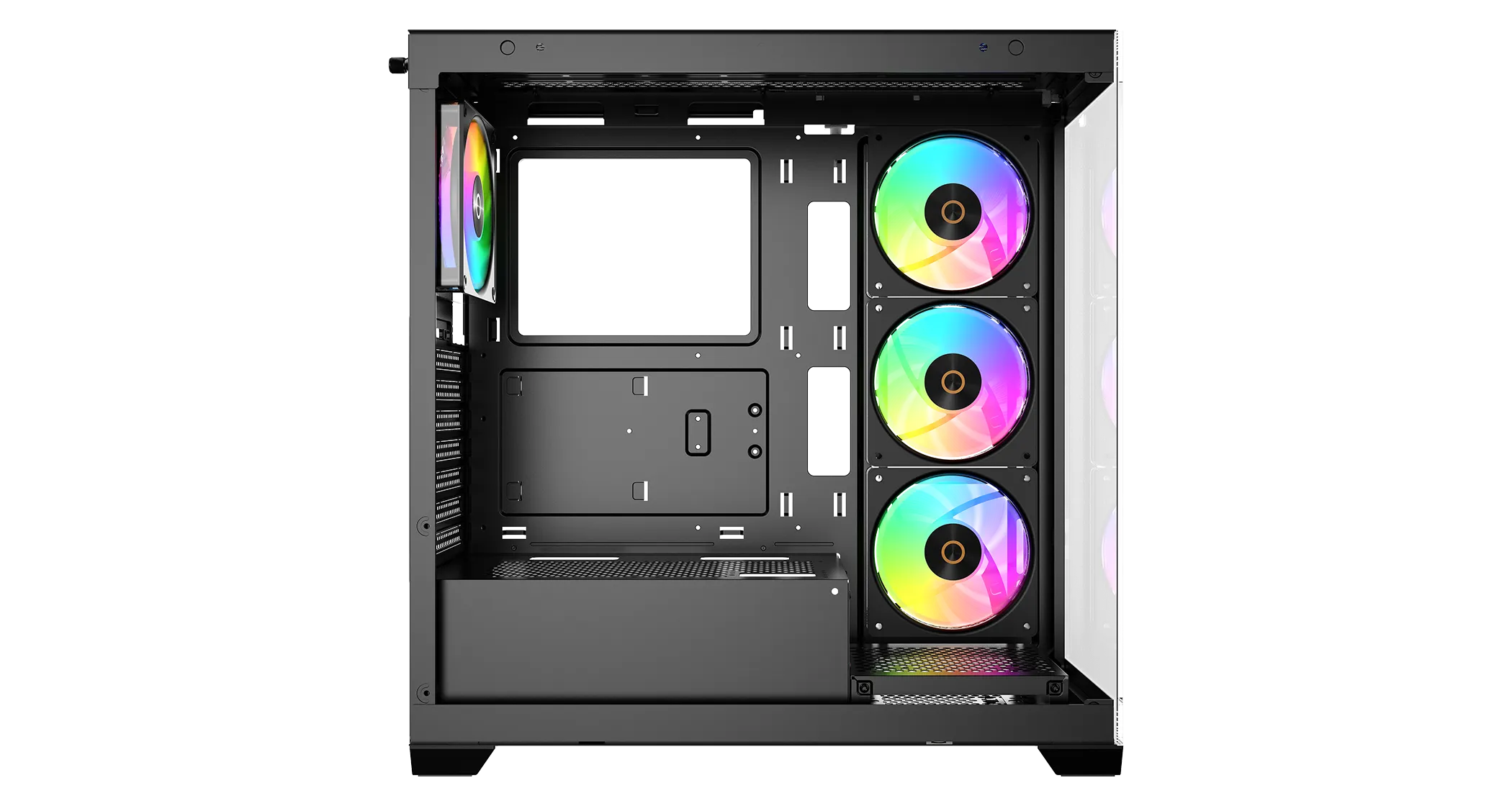 Корпус Ocypus Gamma C72 BK ARGB ATX/mATX/ITX 3xUSB Черный Gamma-C72-BKD400XX-GL — фото 5