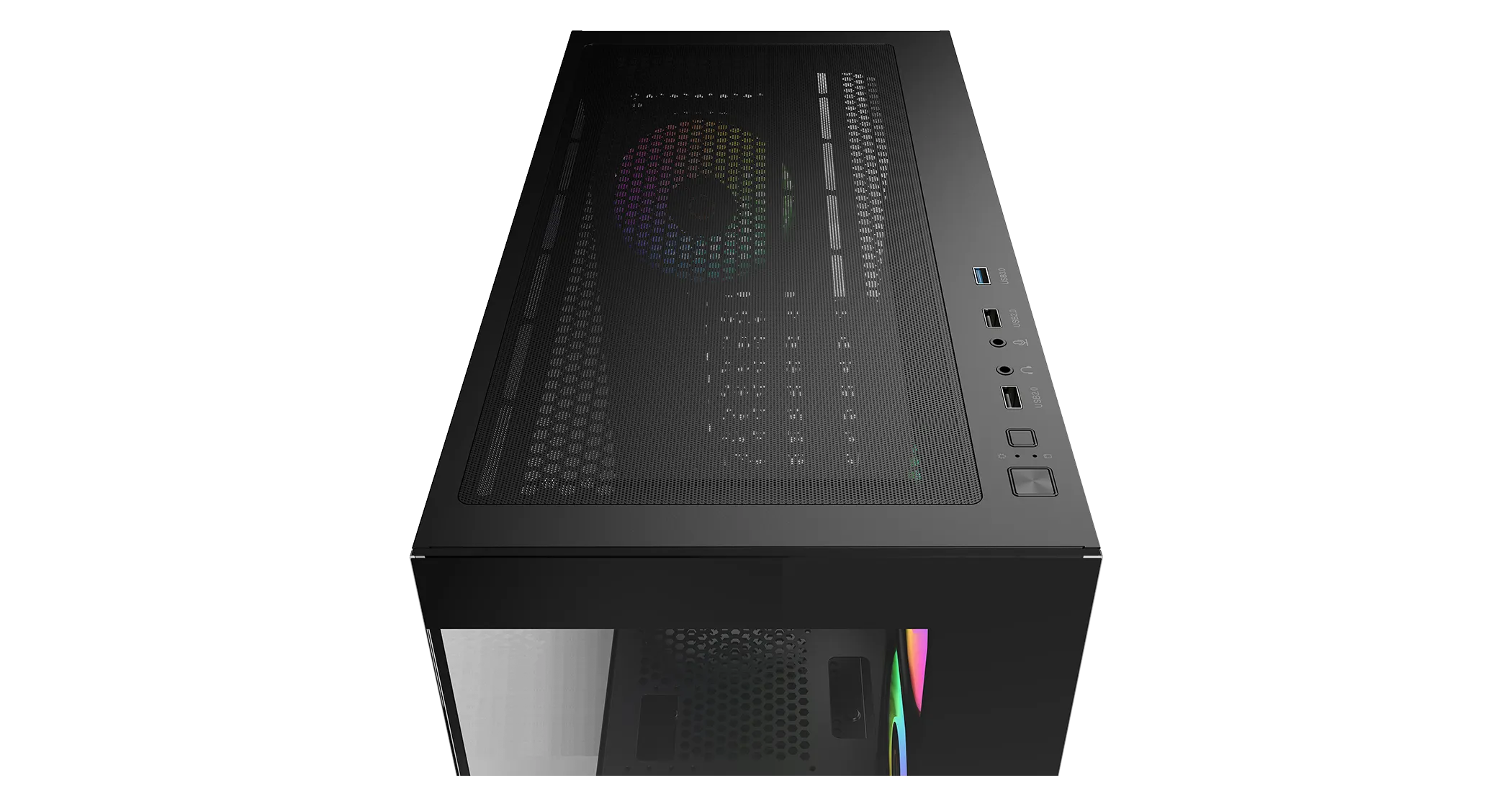 Корпус Ocypus Gamma C72 BK ARGB ATX/mATX/ITX 3xUSB Черный Gamma-C72-BKD400XX-GL — фото 7
