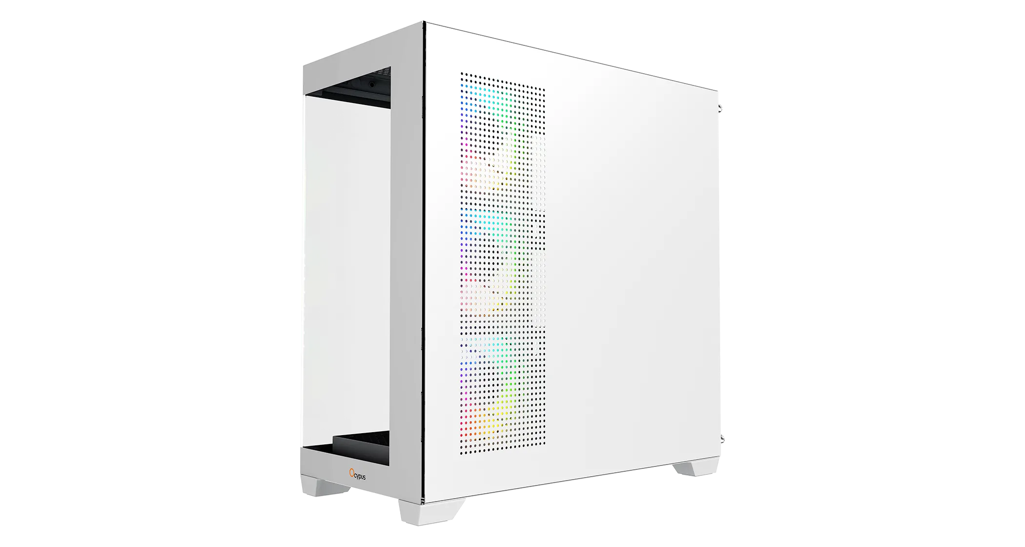 Корпус Ocypus Gamma C72 WH ARGB ATX/mATX/ITX 3xUSB Белый Gamma-C72-WHD400XX-GL — фото 3