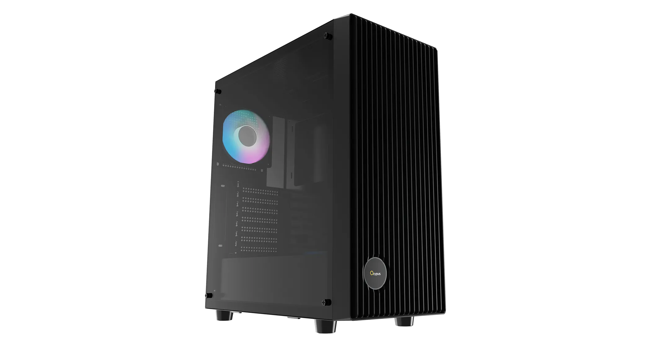 Корпус Ocypus Gamma C70 BK ARGB ATX/mATX/ITX 2xUSB Черный Gamma-C70-BKG400XX-GL
