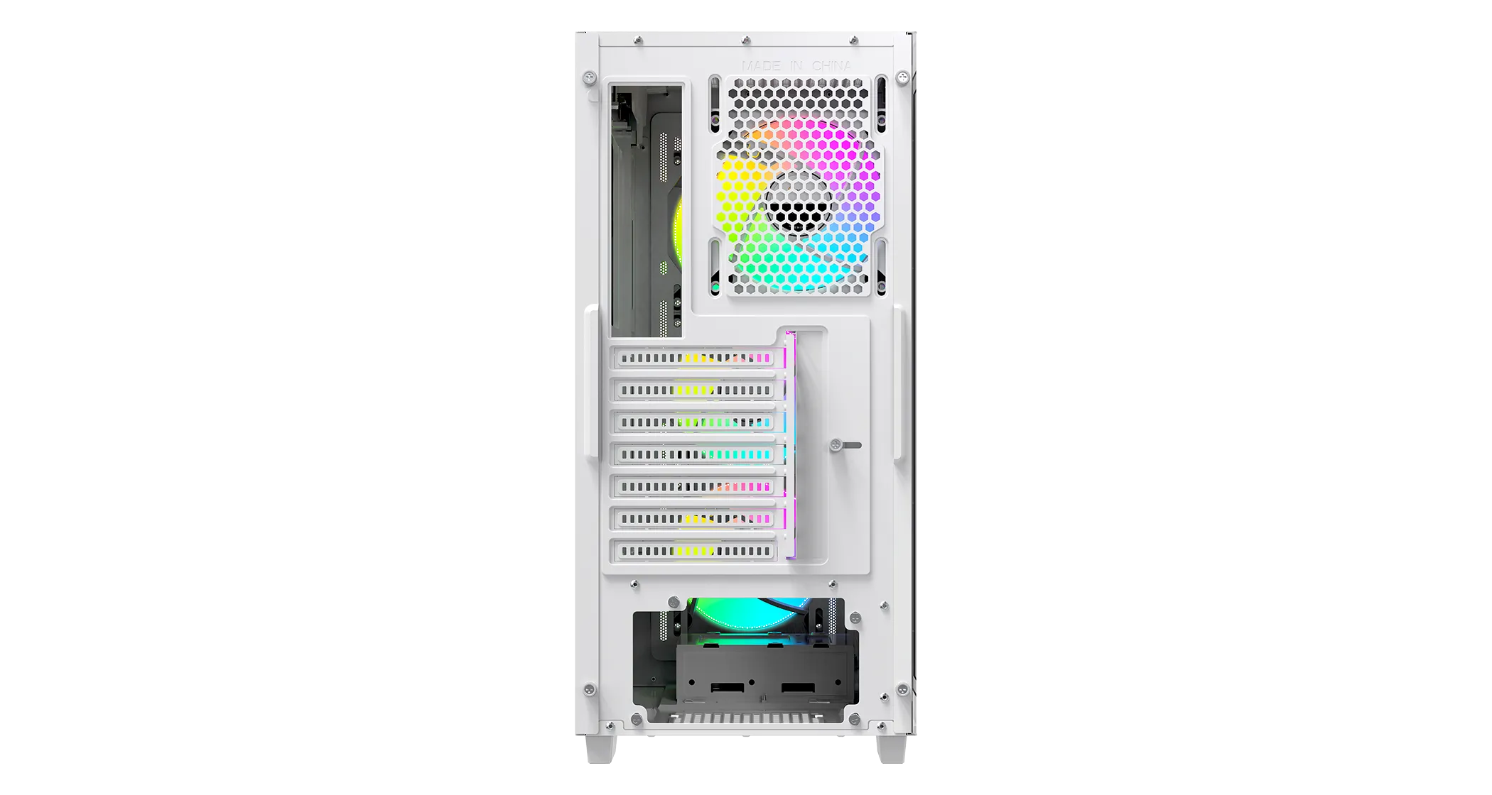 Корпус Ocypus Gamma C60 WH ARGB ATX/mATX/ITX 3xUSB Белый Gamma-C60-WHG400XX-GL — фото 4