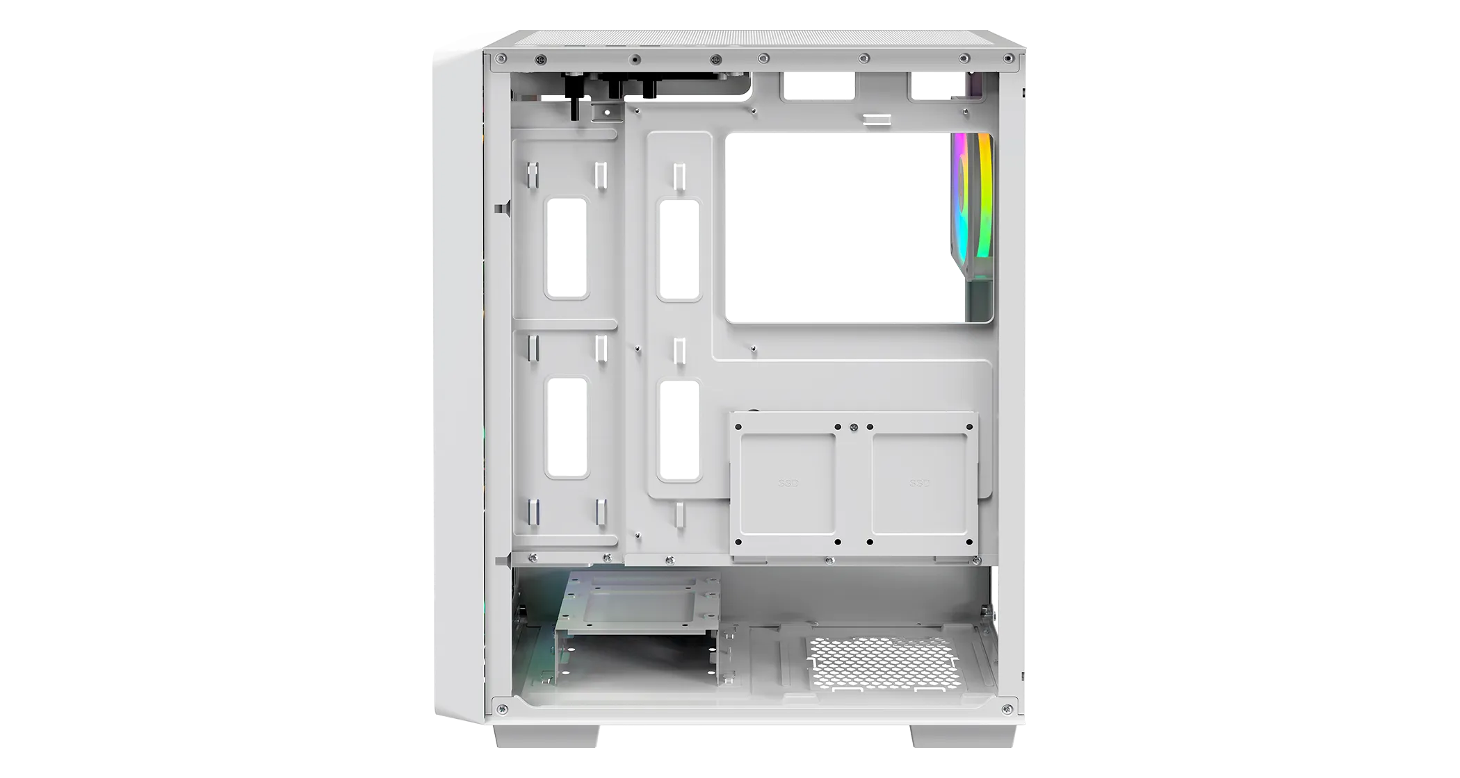Корпус Ocypus Gamma C60 WH ARGB ATX/mATX/ITX 3xUSB Белый Gamma-C60-WHG400XX-GL — фото 6