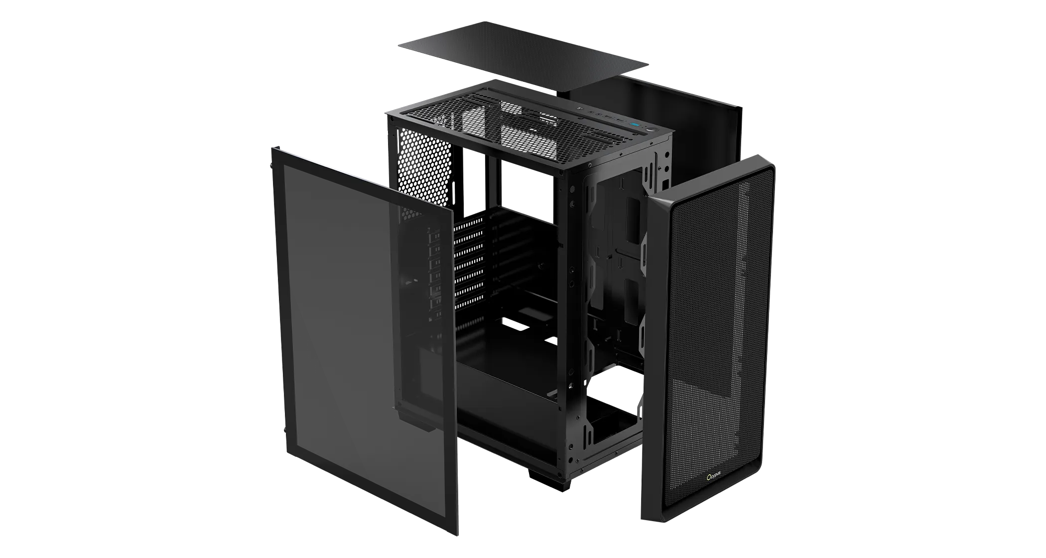 Корпус Ocypus Gamma C60 BK ATX/mATX/ITX 3xUSB Черный Gamma-C60-BKG000XX-GL — фото 8