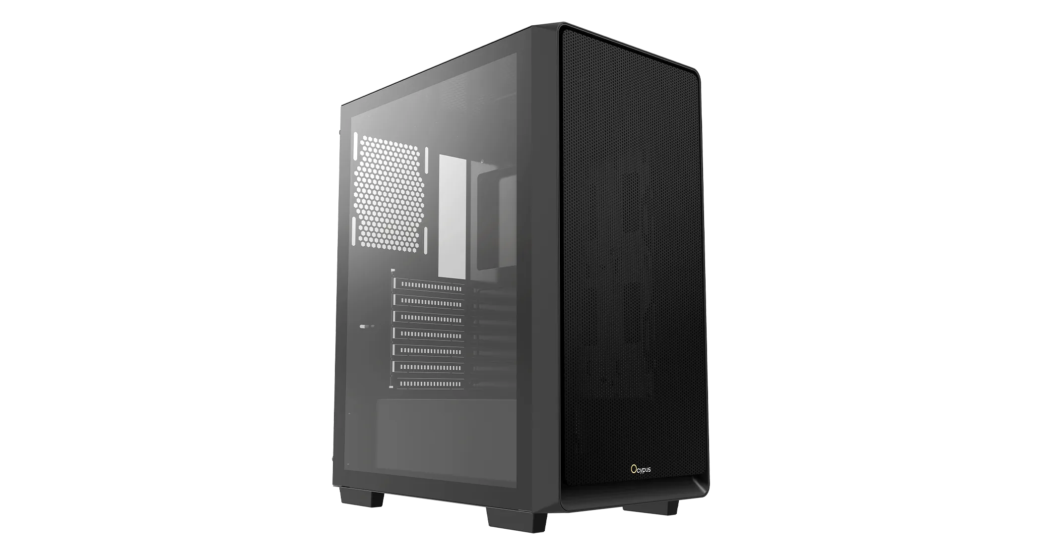 Корпус Ocypus Gamma C60 BK ATX/mATX/ITX 3xUSB Черный Gamma-C60-BKG000XX-GL