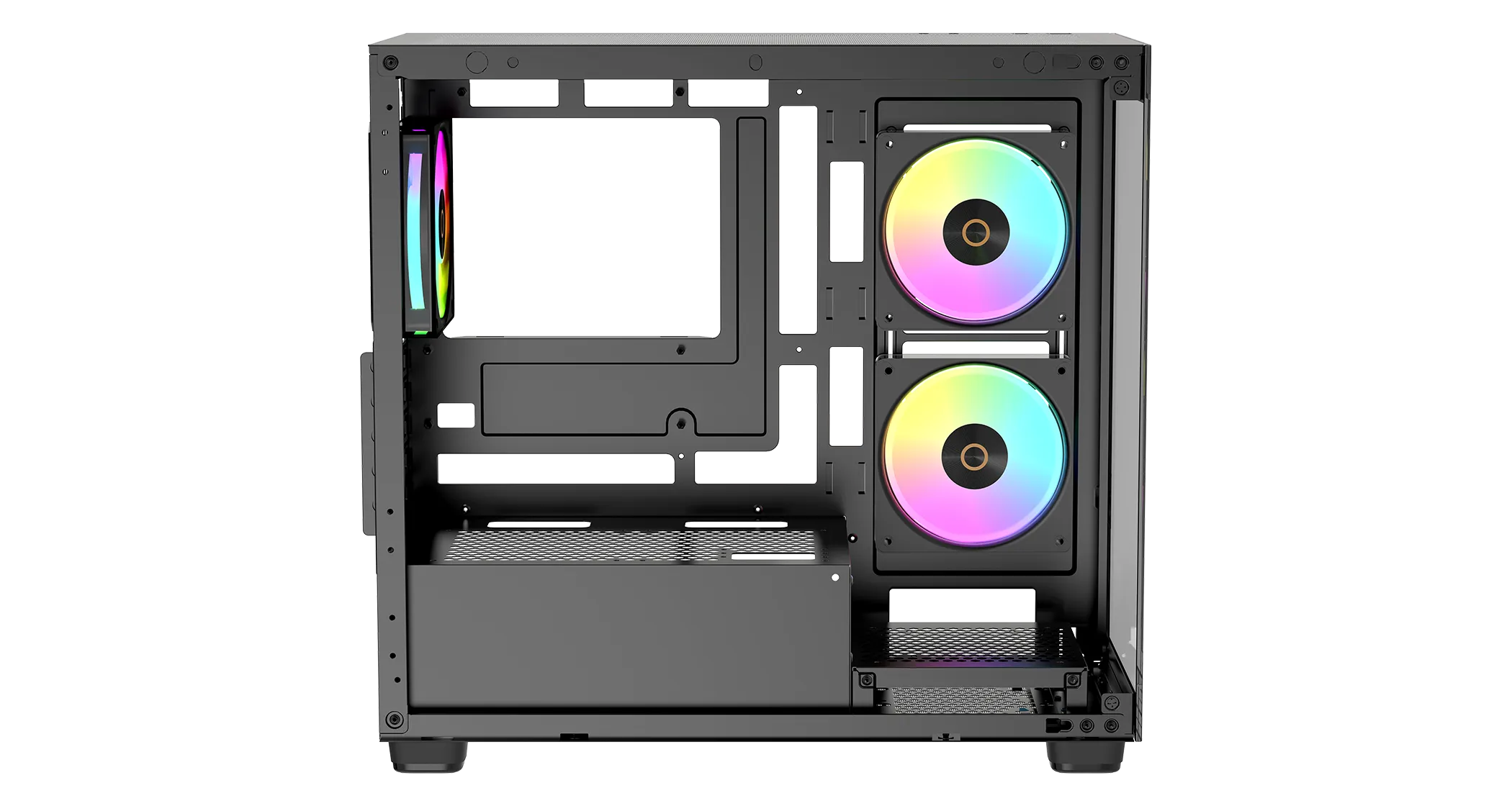 Корпус Ocypus Gamma C52 BK ARGB mATX/ITX 3xUSB Черный Gamma-C52-BKD300XX-GL — фото 5