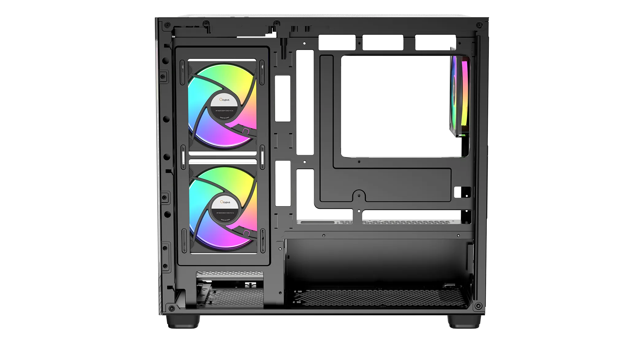 Корпус Ocypus Gamma C52 BK ARGB mATX/ITX 3xUSB Черный Gamma-C52-BKD300XX-GL — фото 6