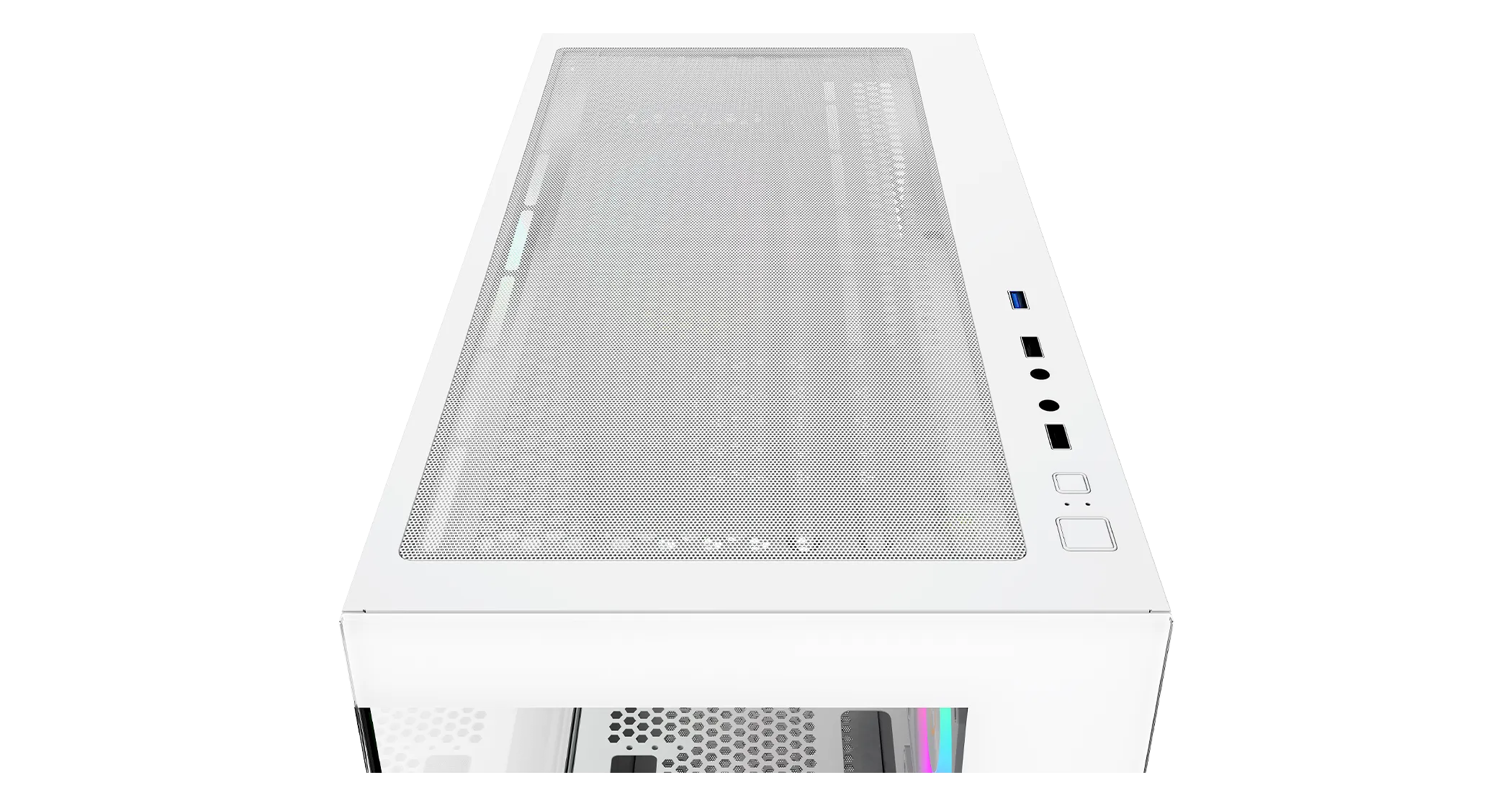 Корпус Ocypus Gamma C52 WH ARGB mATX/ITX 3xUSB Белый Gamma-C52-WHD300XX-GL — фото 7