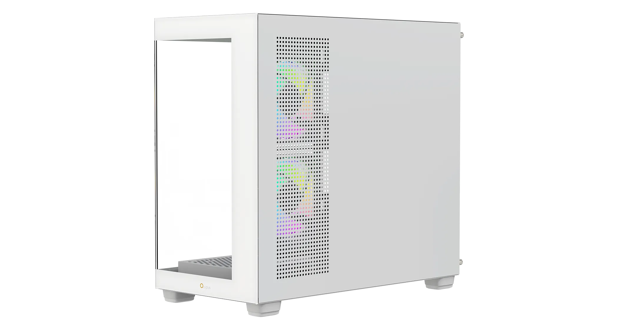 Корпус Ocypus Gamma C52 WH ARGB mATX/ITX 3xUSB Белый Gamma-C52-WHD300XX-GL — фото 3