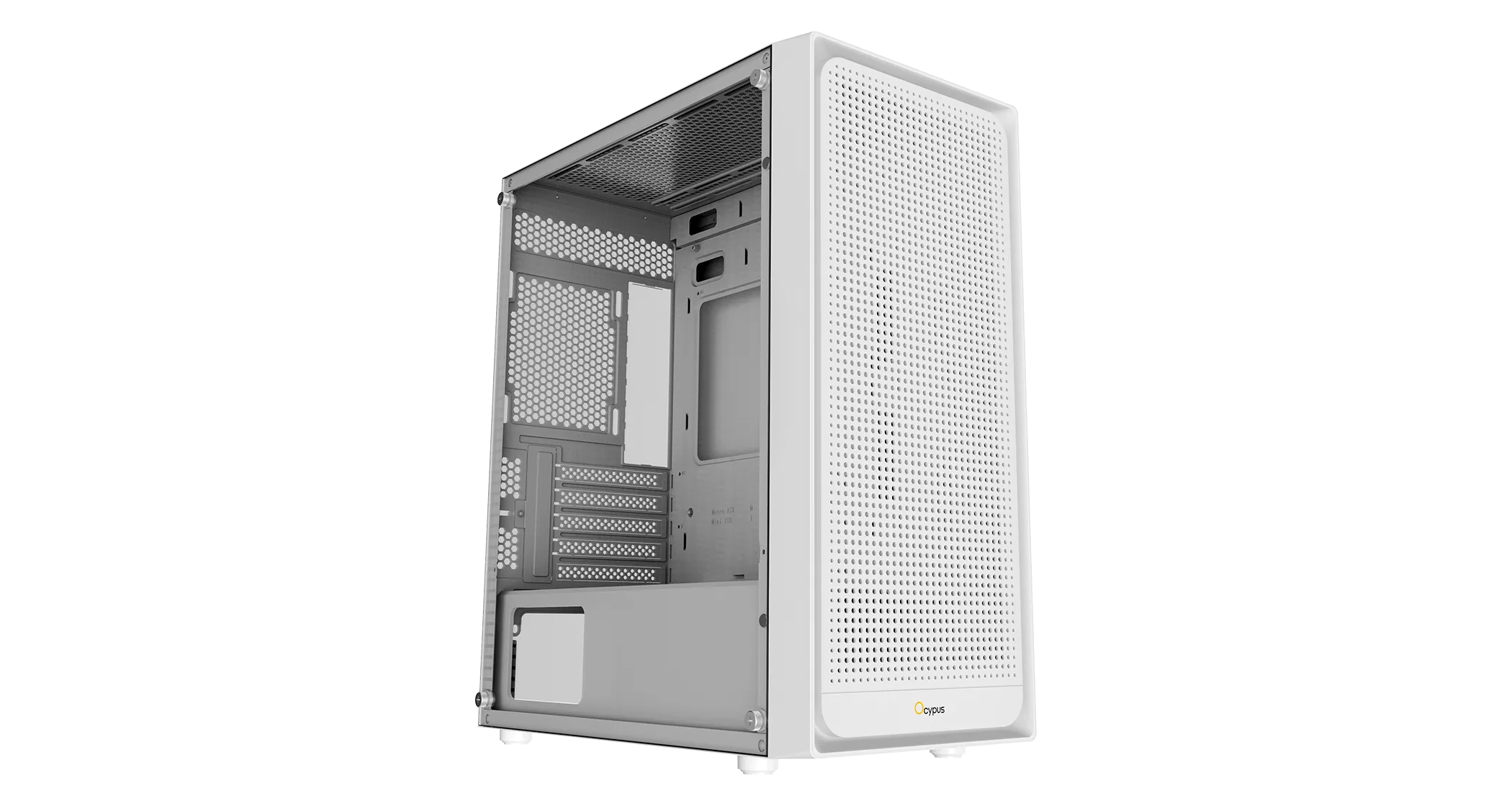 Корпус Ocypus Gamma C50 WH mATX/ITX 3xUSB Белый Gamma-C50-WHG000XX-GL