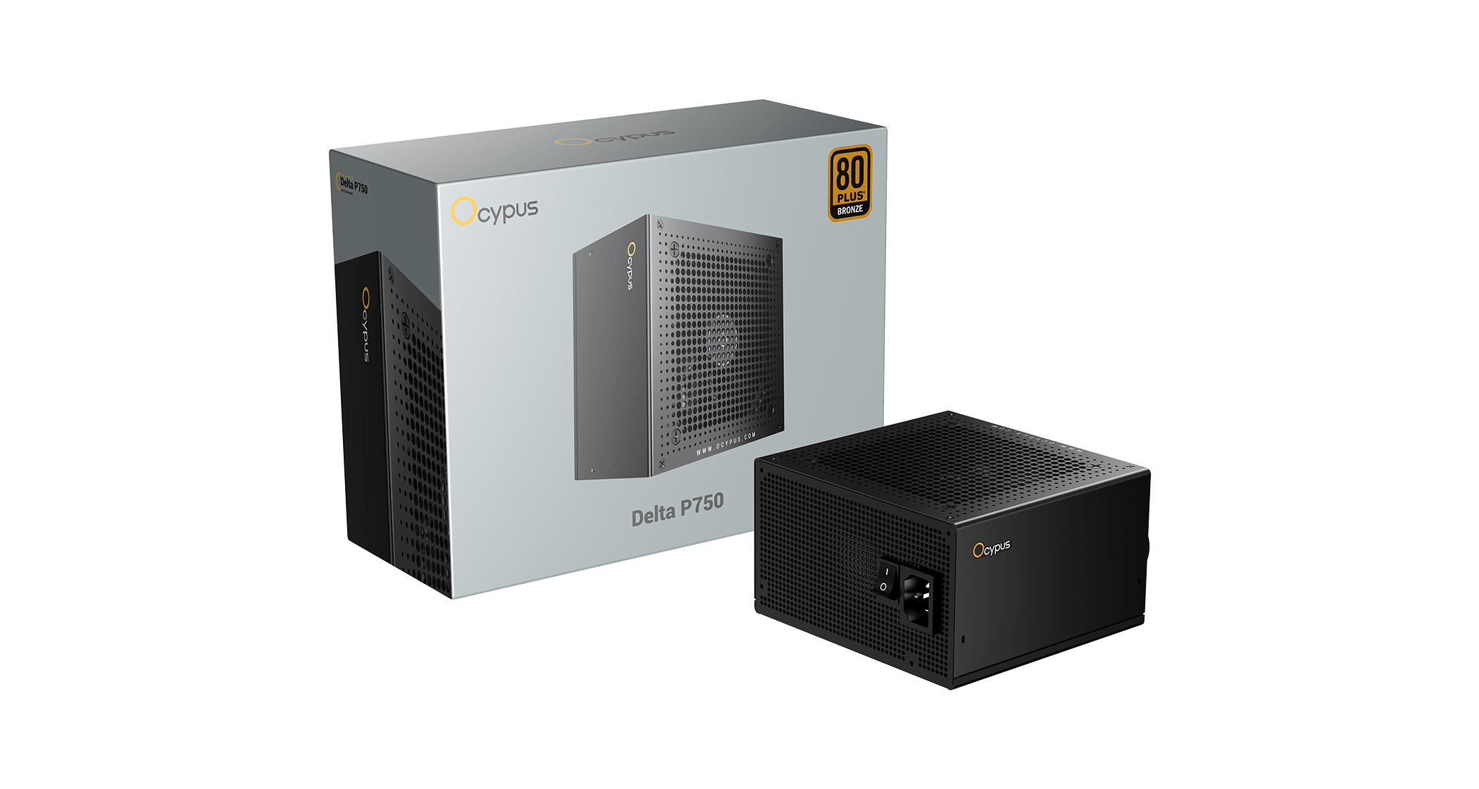 Блок питания Ocypus Delta P750 Черный 750W Non modular, 80+ Bronze, КПД 87% Delta-P750-B1FDBK024X-E