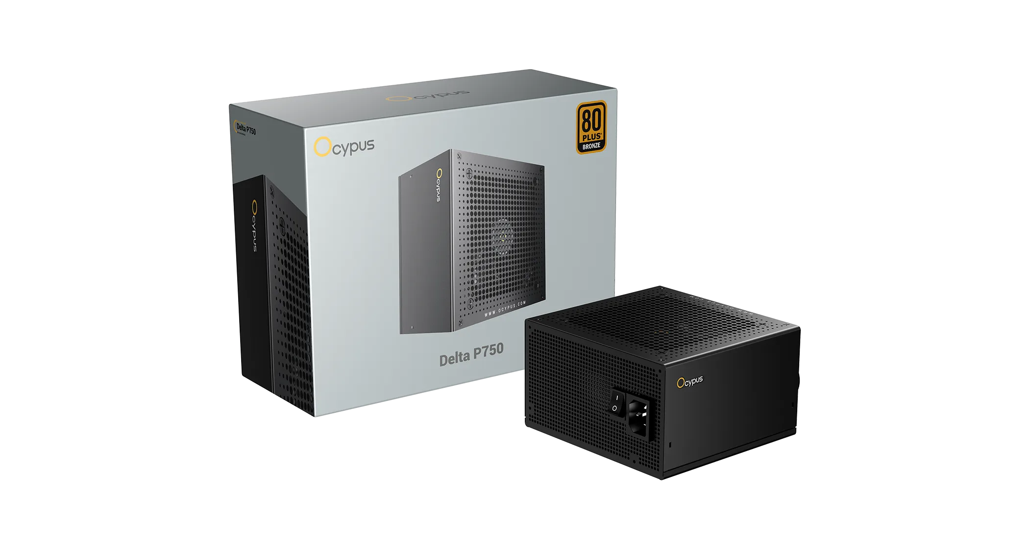 Блок питания Ocypus  750W, Delta P750, Non modular, 80+ BRONZE, Черный, Delta-P750-B1FDBK024X-EU — фото 6