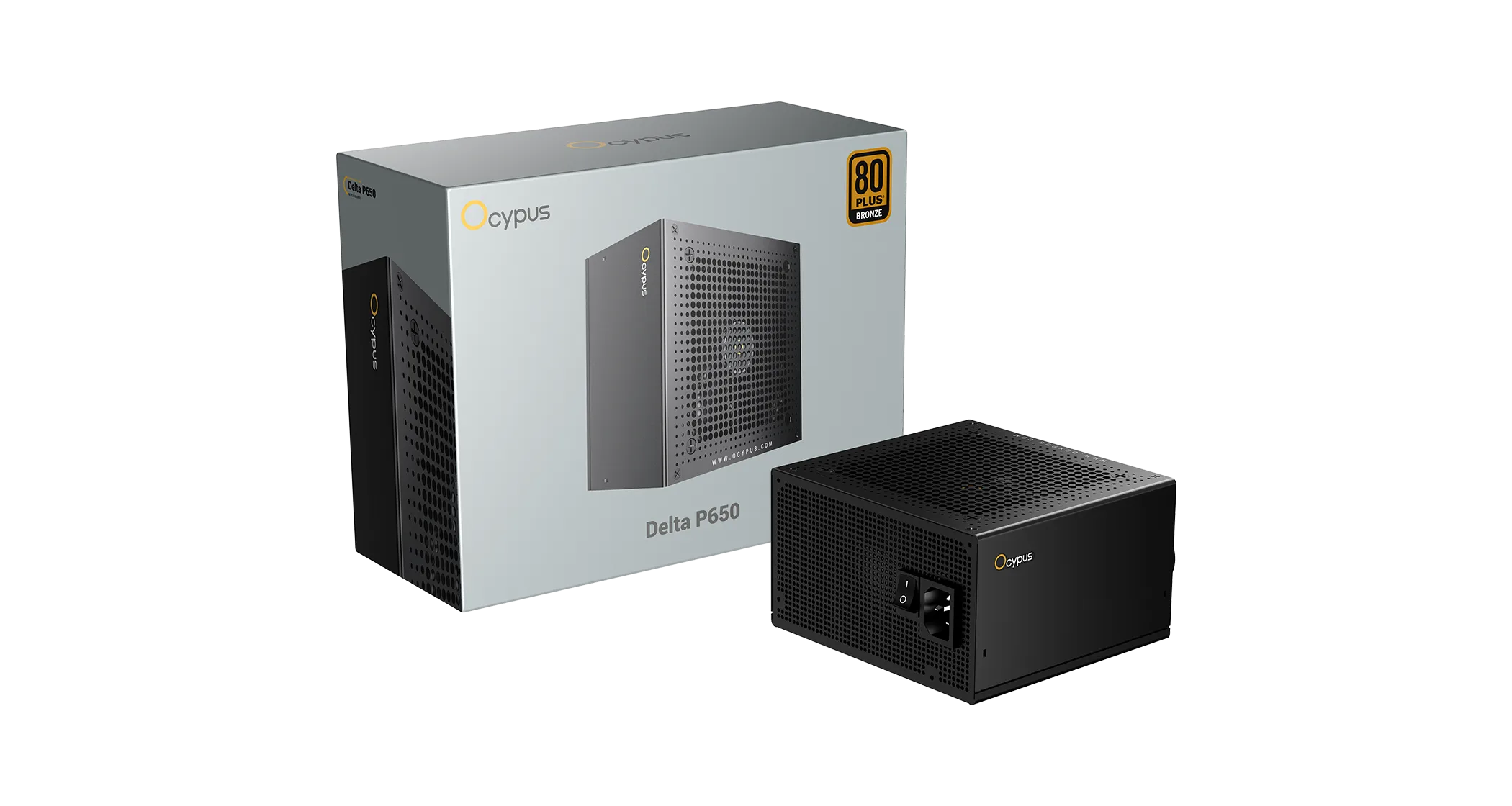 Блок питания Ocypus  650W, Delta P650, Non modular, 80+ BRONZE, Черный, Delta-P650-B1FDBK024X-EU — фото 6