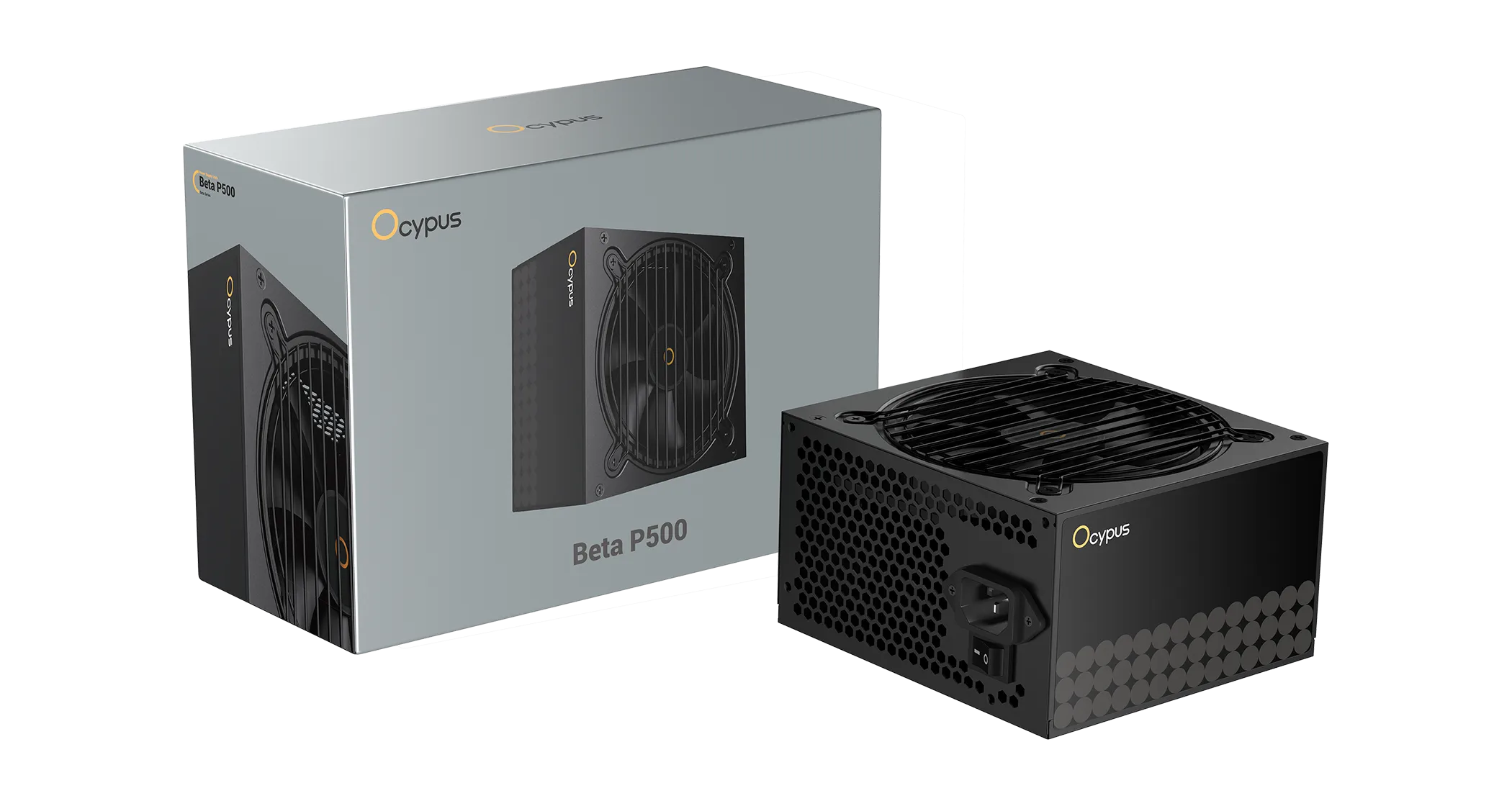 Блок питания Ocypus  500W, Beta P500, Non modular, ATX, КПД 80%, Черный, Beta-P500-N1HDBK024X-EU — фото 6