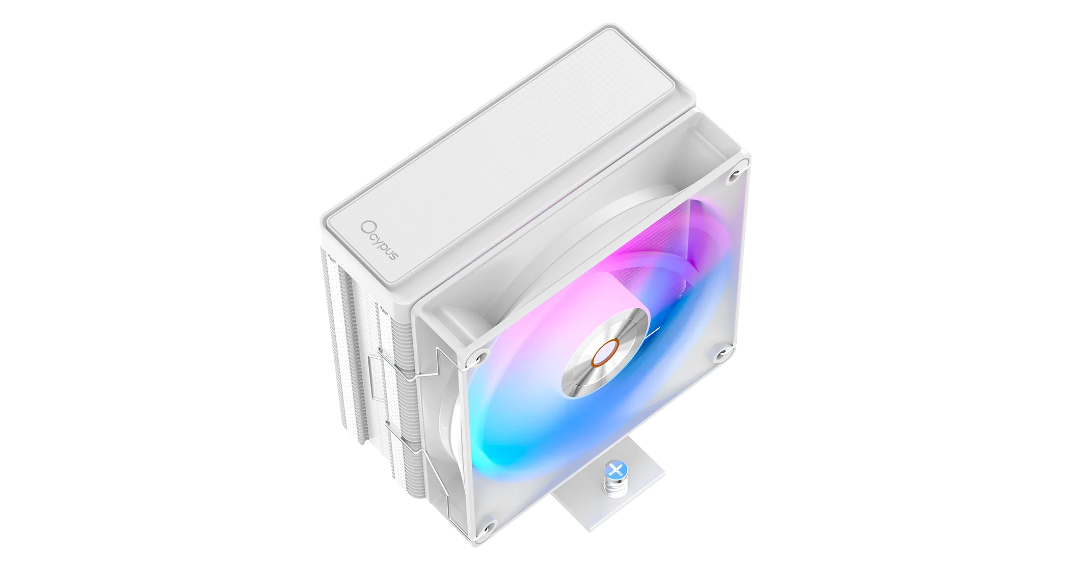Вентилятор для процессора Ocypus Delta A40 WH ARGB TDP 220W 4-pin 1851/1700/1200/115X/AM5/AM4 Белый — фото 2