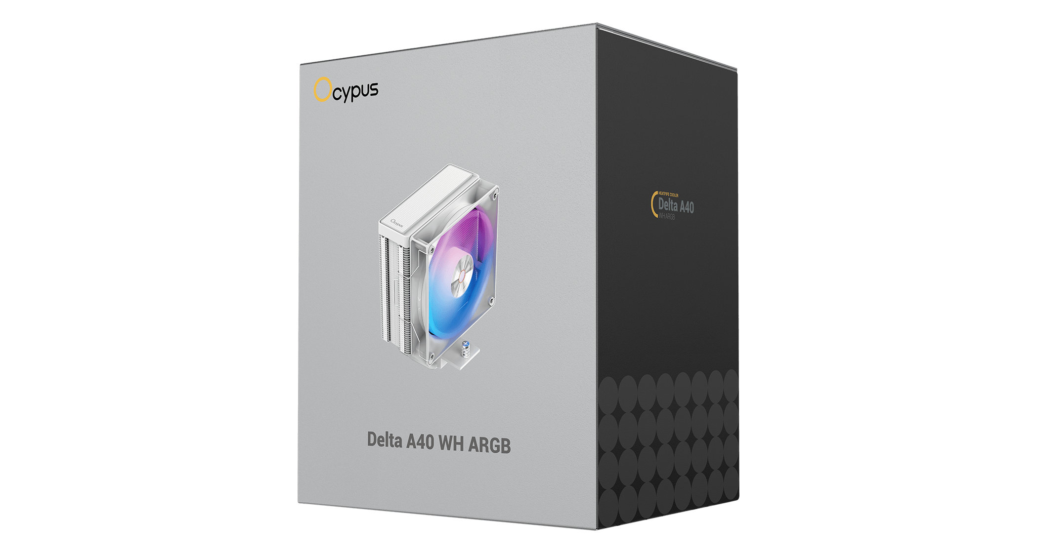 Вентилятор для процессора Ocypus Delta A40 WH ARGB TDP 220W 4-pin 1851/1700/1200/115X/AM5/AM4 Белый