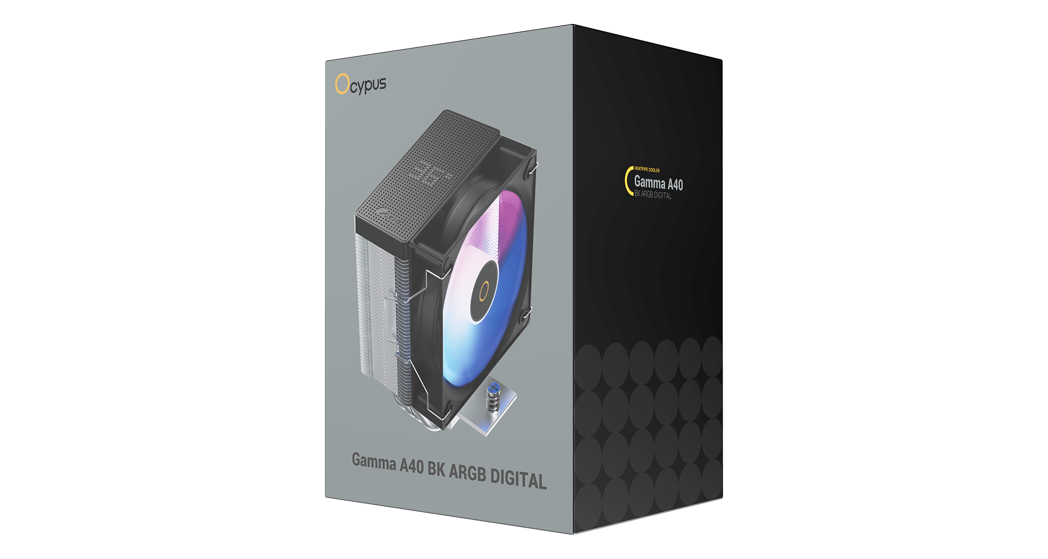 Вентилятор для процессора Ocypus Gamma A40 BK ARGB Digital 200W 1851/1700/1200/115X/AM5/AM4 Черный
