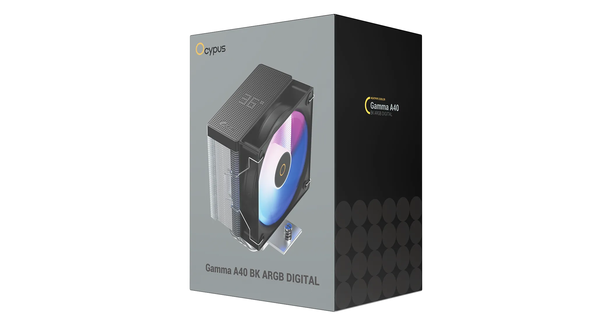 Вентилятор для процессора Ocypus Gamma A40 BK ARGB Digital 200W 1851/1700/1200/115X/AM5/AM4 Черный — фото 7
