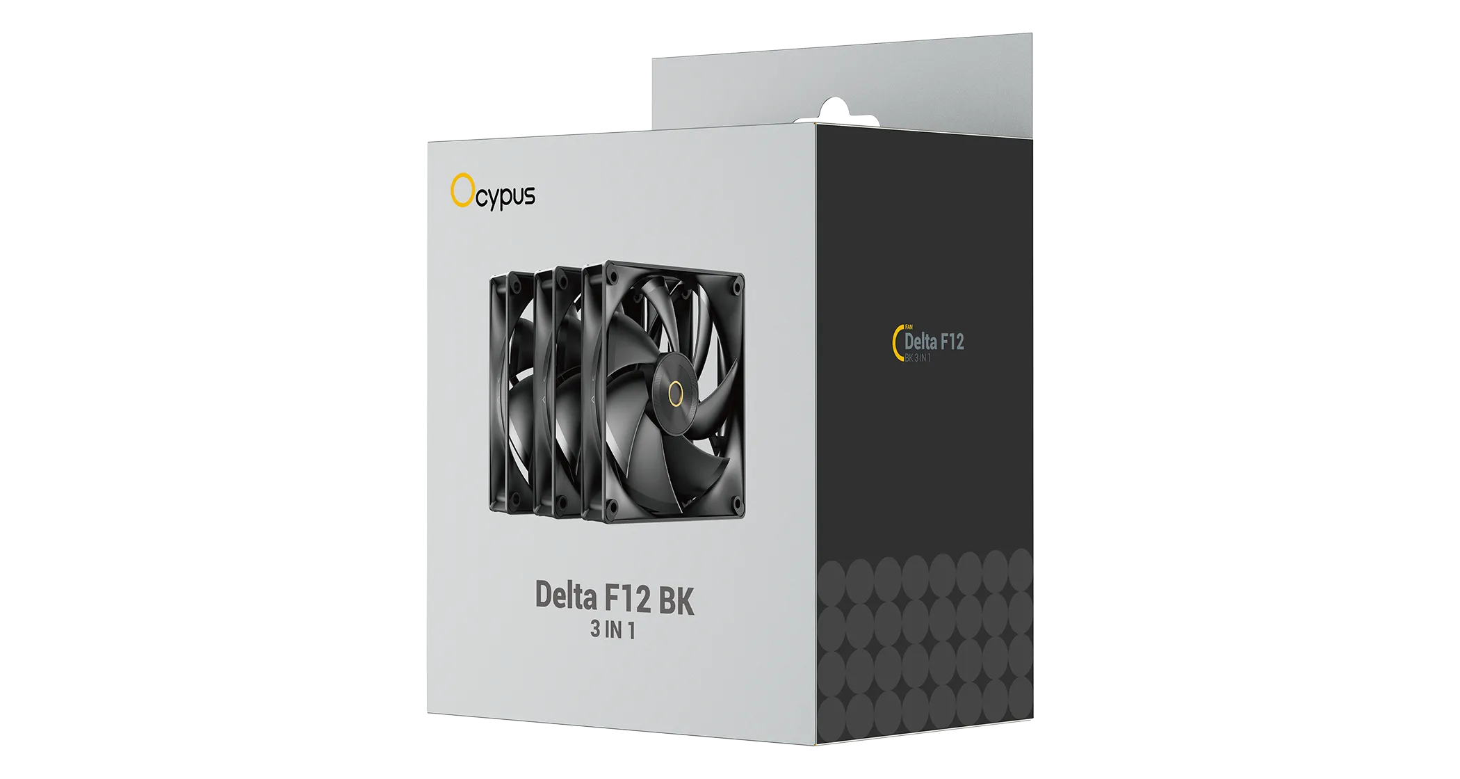 Вентилятор для корпуса Ocypus Delta F12 BK 3-IN-1 3x(120x120x25mm) 500-2000RPM 73CFM Черный — фото 4