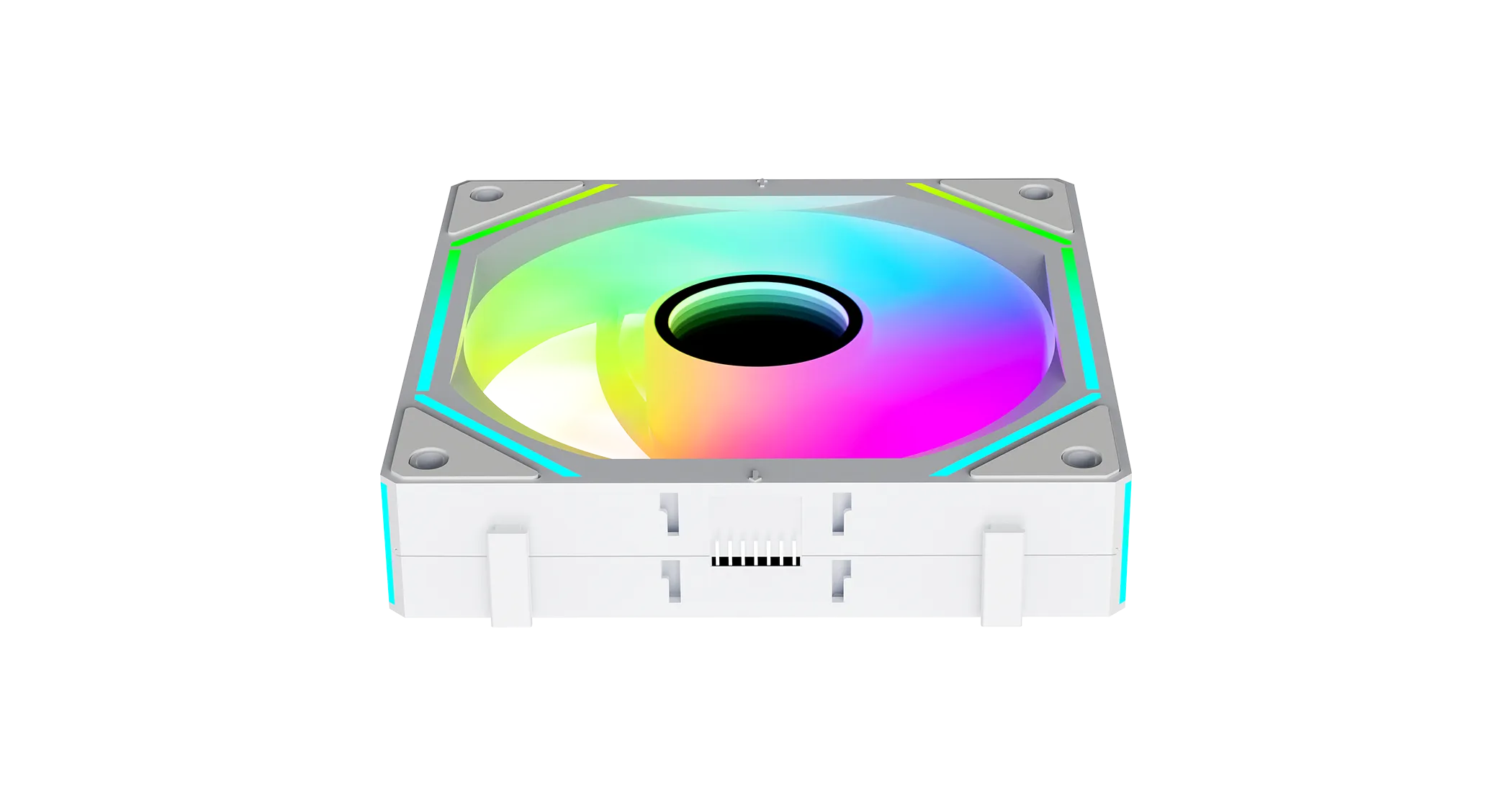Вентилятор для корпуса Ocypus Gamma F12 UNI WH ARGB 3-IN-1 3x(123x120x25mm) 800-1800RPM 53CFM Белый — фото 3
