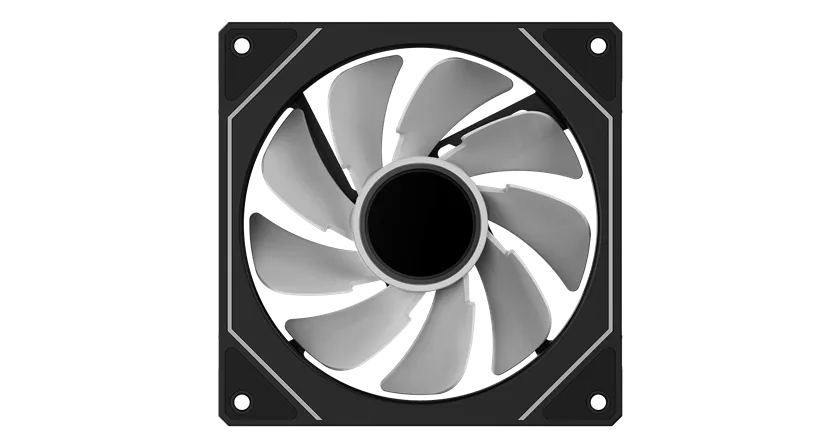 Вентилятор для корпуса Ocypus Gamma F12 BK ARGB REVERSE BLADE 120x120x25mm 800-1600RPM Черный — фото 4