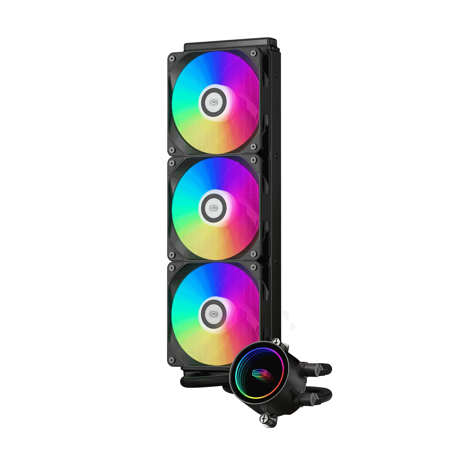 Водяное охлаждение для CPU PCCooler DA360 ARGB BK TDP 300W 115X/1200/1700/1851/20XX/AM4/AM5  Черный — фото 1