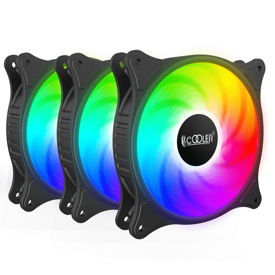Вентилятор для корпуса PCCooler FX 120 ARGB BK 3 IN 1 3x(120x120x25mm) 1000-2000RPM 52,79CFM Black — фото 5