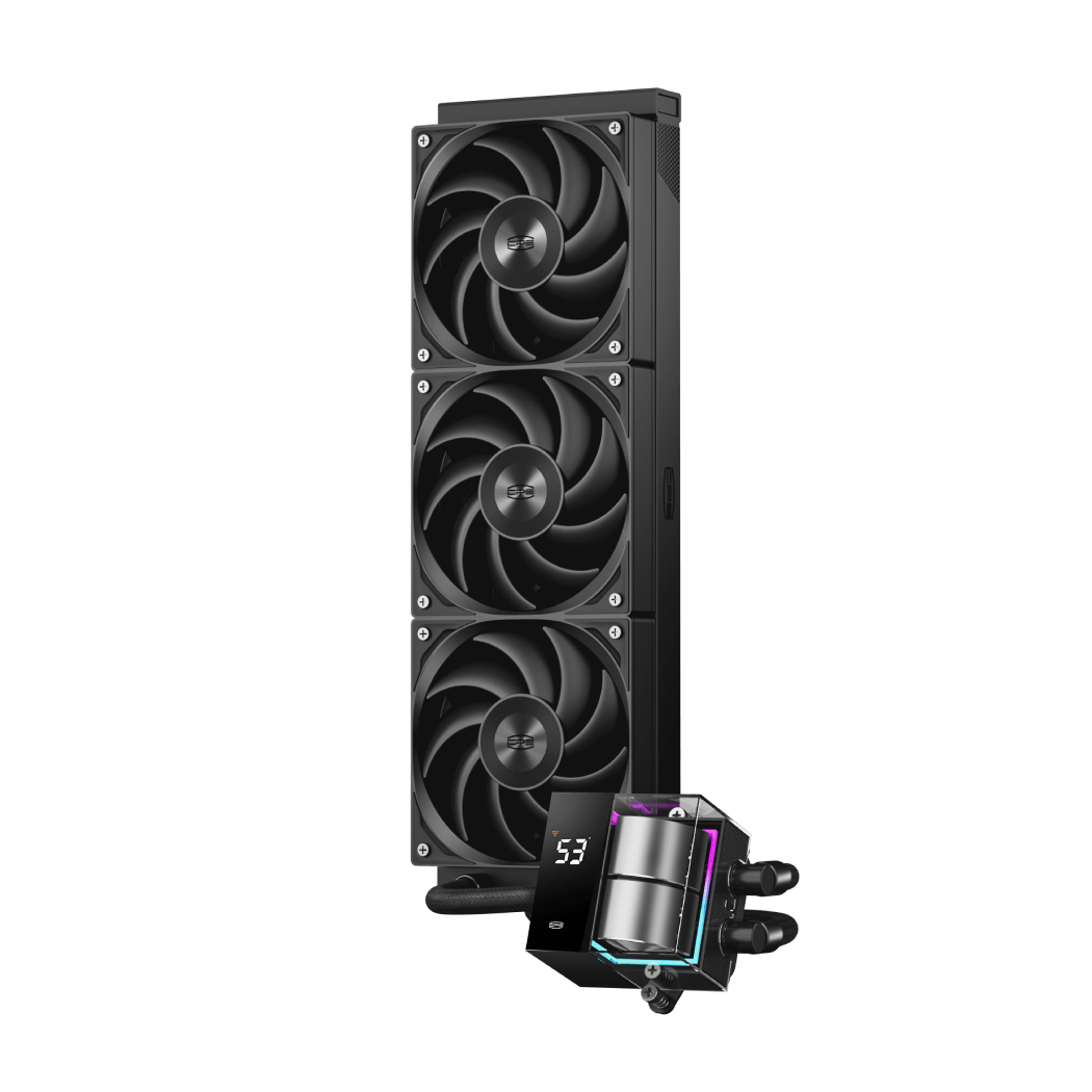 Водяное охлаждение для CPU PCCooler DS360 BK, TDP 310W,  ARGB 3x120см, LGA Intel/AMD Черный