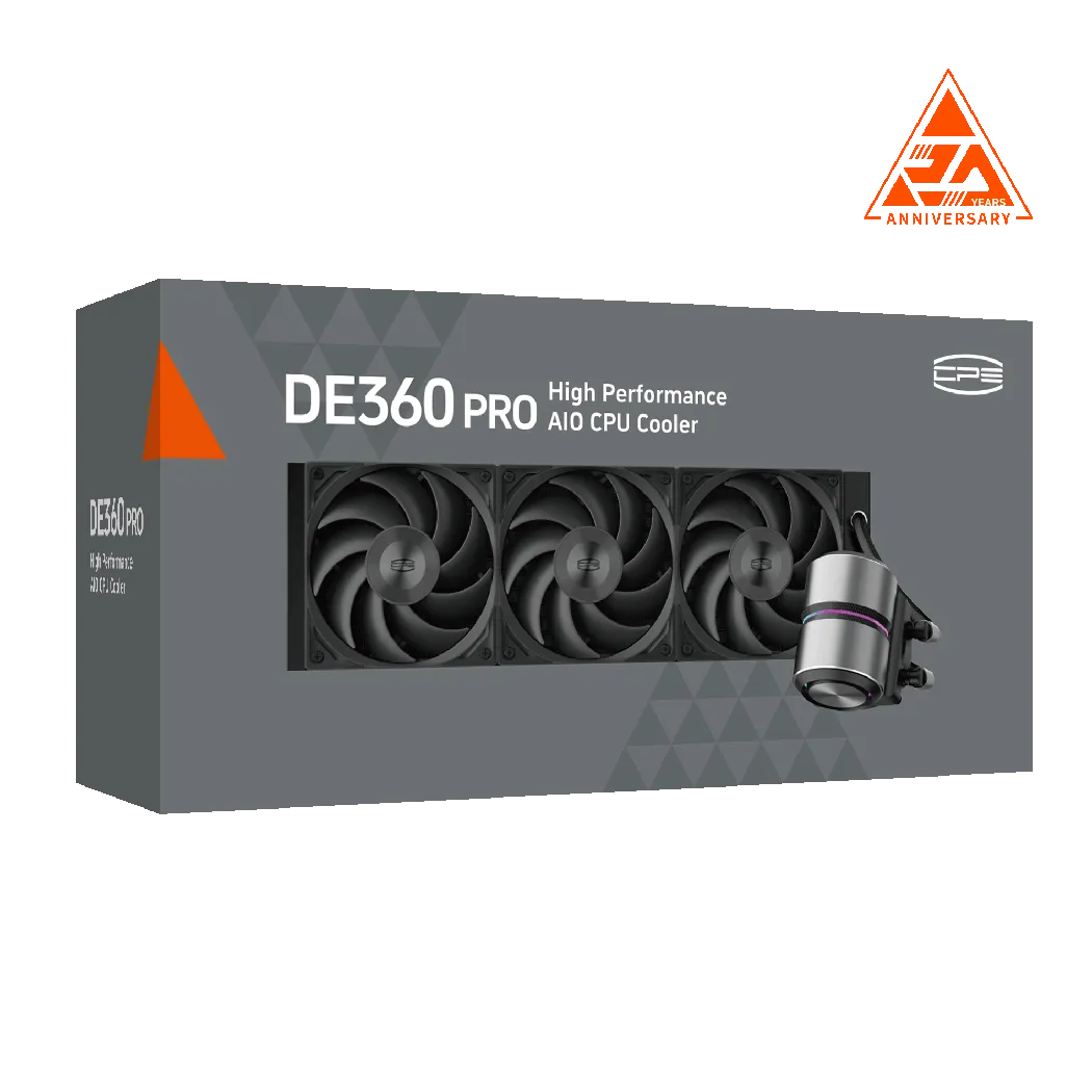 Водяное охлаждение для CPU PCCooler DE360 PRO BK TDP 300W LGA Intel/AMD Black DE360 PRO BK — фото 1