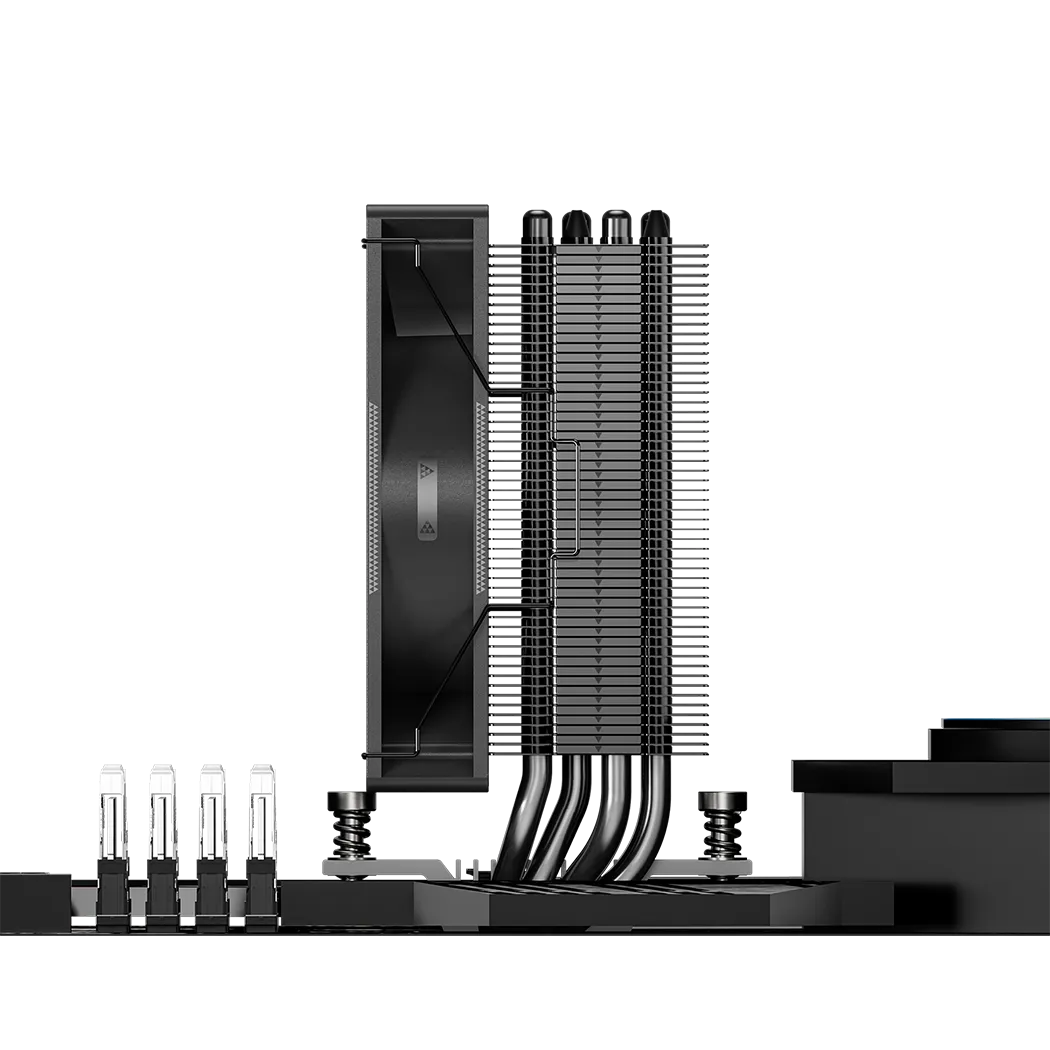 Вентилятор для процессора PCCooler RT400 ARGB BK TDP 240W 4-pin 18XX/1700/1200/AM5/AM4 Черный — фото 9