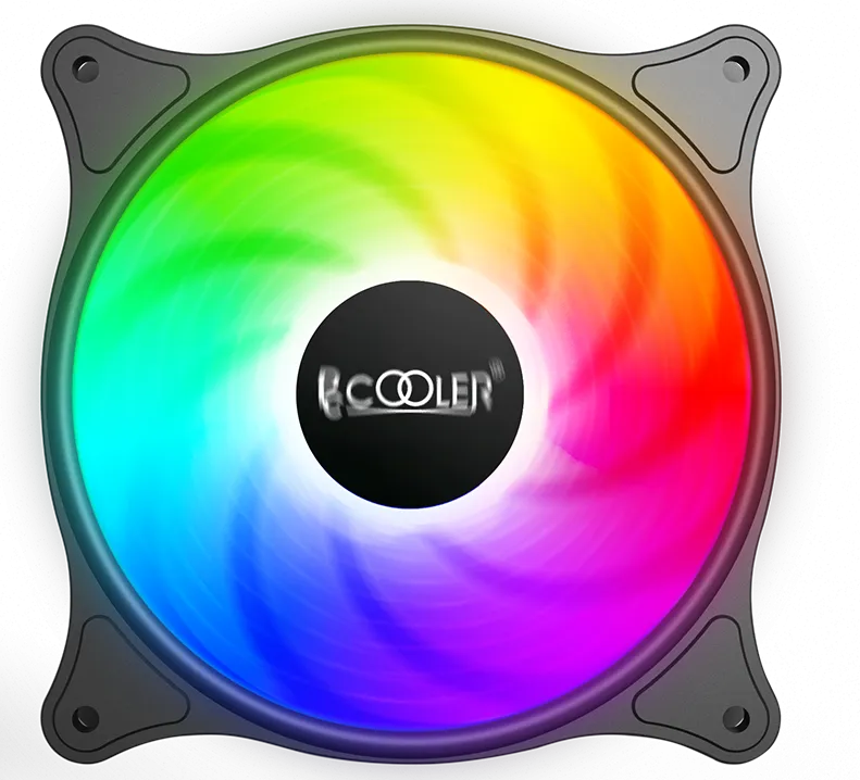 Вентилятор для корпуса PCCooler FX-120-3 120mm LED SRGB 3 pin + Molex 1200 RPM Black