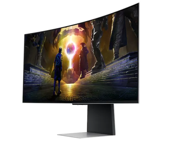 Монитор 34" SAMSUNG LS34DG852SIXCI OLED 3440x1440 175Hz 0.03мс 250кд/м2  Curved 2xDMI 1xDP 2xUSB3.0 — фото 7