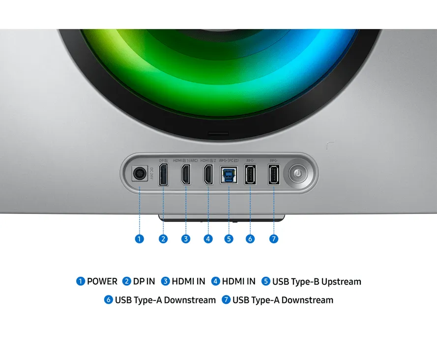 Монитор 34" SAMSUNG LS34DG852SIXCI OLED 3440x1440 175Hz 0.03мс 250кд/м2  Curved 2xDMI 1xDP 2xUSB3.0 — фото 10