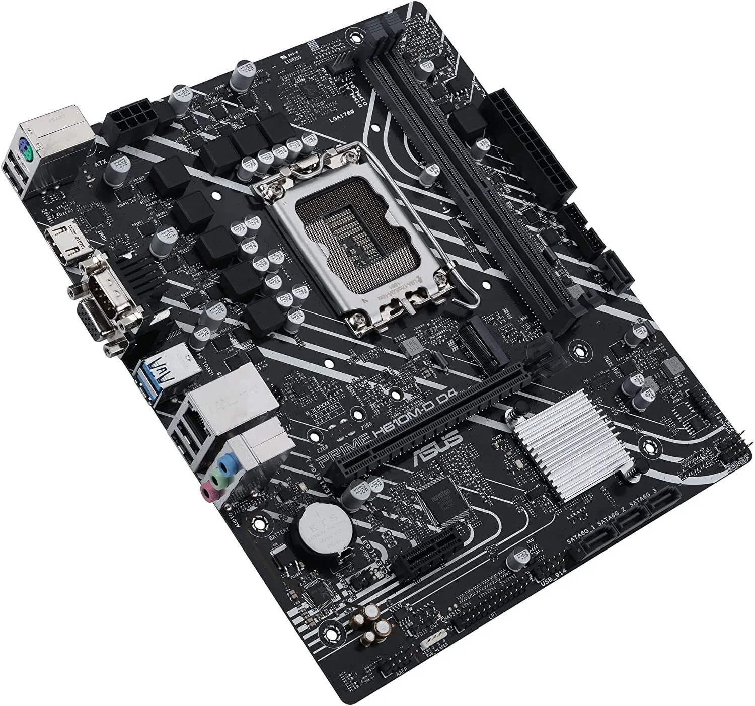 Материнская плата ASUS PRIME H610M-D D4, LGA1700 2xDDR4 4xSATA3 M.2 D-Sub HDMI COM mATX — фото 5