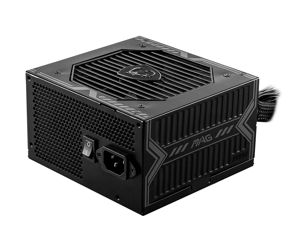 Блок питания MSI 550W, MAG A550BN, Non Modular, ATX, 80+ BRONZE, КПД >85%, Fan 120mm, Черный