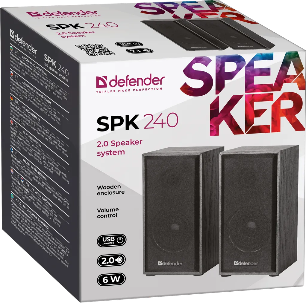 Колонки стерео Defender SPK-240 USB, НОВИНКА! — фото 6