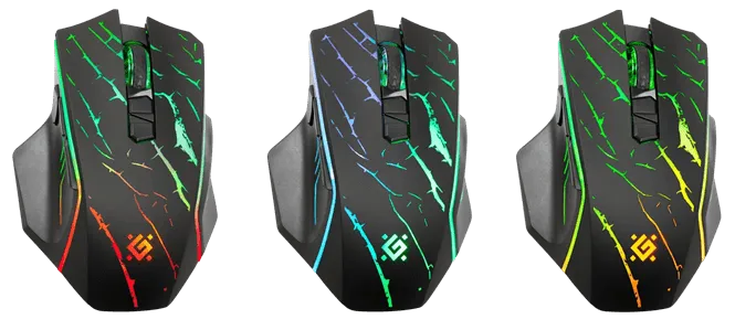 Мышь беспроводная игровая Defender Uran GM-503, RGB, 7кнопок,3200dpi — фото 5