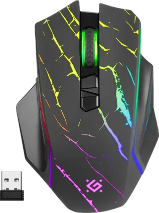 Мышь беспроводная игровая Defender Uran GM-503, RGB, 7кнопок,3200dpi