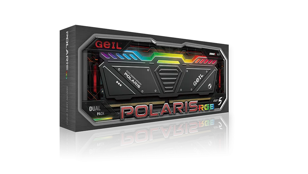 Оперативная память 32GB Kit (2x16GB) GEIL Polaris RGB 5600Mhz DDR5 CL38 GOSG532GB5600C38ADC Gray — фото 5