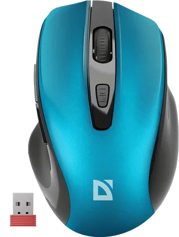 Мышь беспроводная Defender Prime MB-053 бирюзовый